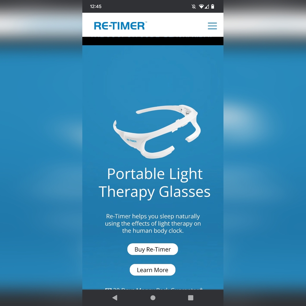 ReTimer Light Therapy Glasses